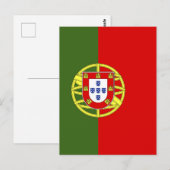 Portugese vlag briefkaart (Voorkant / Achterkant)
