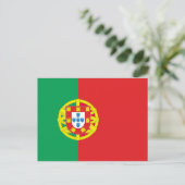 Portugese vlag briefkaart (Staand voorkant)