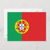 Portugese vlag briefkaart (Voorkant / Achterkant)