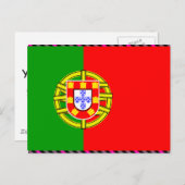 Portugese vlag briefkaart (Voorkant / Achterkant)