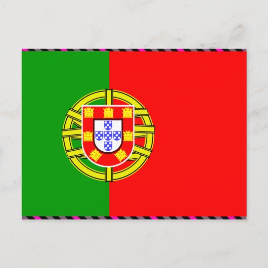 Portugese vlag briefkaart (Voorkant)