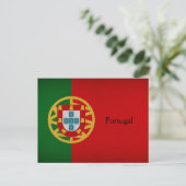 Portugese vlag briefkaart (Staand voorkant)