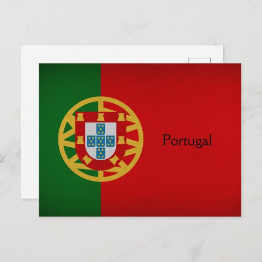 Portugese vlag briefkaart (Voorkant / Achterkant)