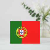 Portugese vlag briefkaart (Staand voorkant)
