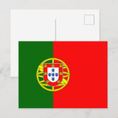 Portugese vlag briefkaart (Voorkant / Achterkant)