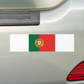 Portugese vlag bumper sticker (Op auto)
