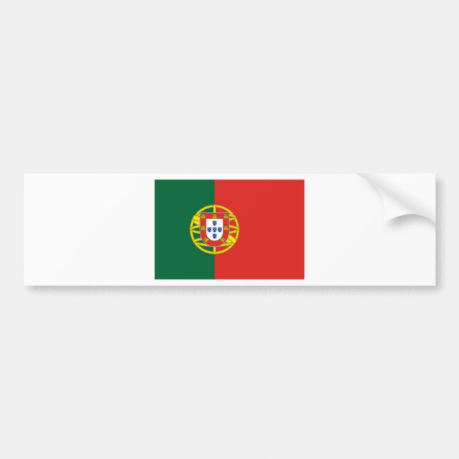 Portugese vlag bumpersticker (Voorkant)