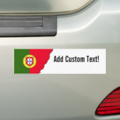 Portugese vlag bumpersticker (Op auto)