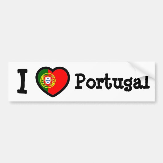 Portugese vlag bumpersticker (Voorkant)
