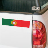 Portugese vlag bumpersticker (Op Truck)