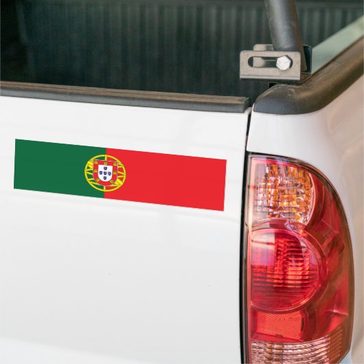 Portugese vlag bumpersticker (Op Truck)