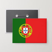 Portugese vlag button (Voorkant / Achterkant)