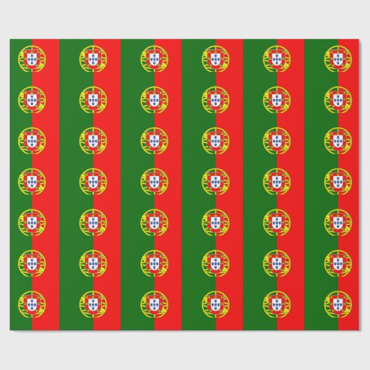 Portugese vlag cadeaupapier (Vlak)