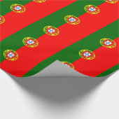 Portugese vlag cadeaupapier (Hoek)