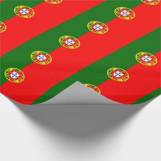 Portugese vlag cadeaupapier (Hoek)