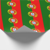 Portugese vlag cadeaupapier (Hoek)