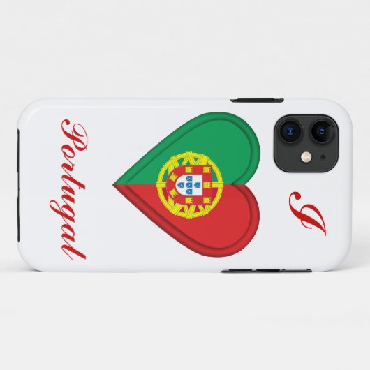 Portugese vlag Case-Mate iPhone case (Achterkant (horizontaal))