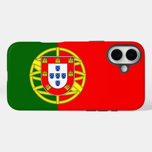 Portugese vlag Case-Mate iPhone case (Achterkant (horizontaal))