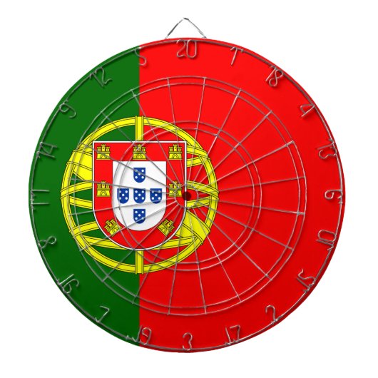 Portugese vlag dartbord (Voorkant)