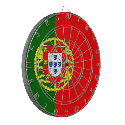 Portugese vlag dartbord (Voorkant Links)