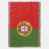 Portugese vlag deken (Voorkant Verticaal)