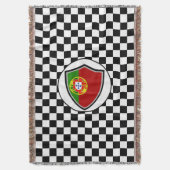 Portugese vlag deken (Voorkant Verticaal)