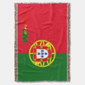 Portugese vlag deken (Voorkant Verticaal)