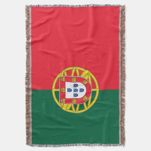 Portugese vlag deken (Voorkant Verticaal)