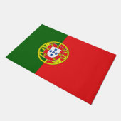 Portugese vlag deurmat (Schuin)