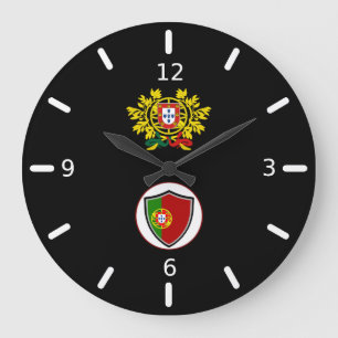 Portugese vlag-embleem grote klok