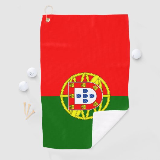 Portugese vlag en golfsport Lissabon Golfhanddoek (Insitu)