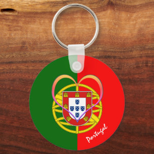 Portugese vlag en hart - Portugal / Love Sport Sleutelhanger