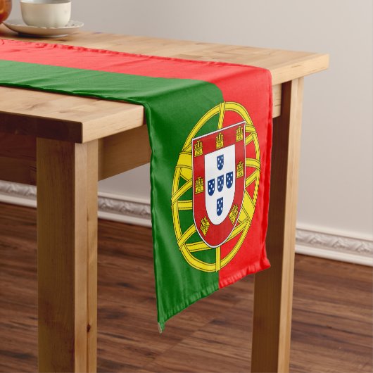 Portugese vlag en keuken/tafelloper korte tafelloper (Voorbeeld)