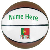 Portugese vlag en Portugal gepersonaliseerd Basketbal (Voorkant)