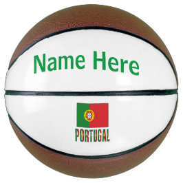 Portugese vlag en Portugal gepersonaliseerd Basketbal