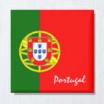 Portugese vlag en Portugal vakantie / sport fans Magneet<br><div class="desc">Portugal Fridge Magnet met Portugese vlag - liefde mijn land,  reizen,  vakantie collectie voor patriotten / sportfans</div>