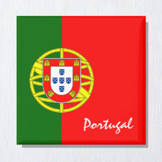 Portugese vlag en Portugal vakantie / sport fans Magneet