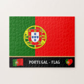 Portugese vlag en Portugees land/Portugal Legpuzzel (Horizontaal)