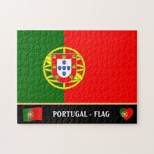 Portugese vlag en Portugees land/Portugal Legpuzzel (Horizontaal)