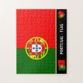 Portugese vlag en Portugees land/Portugal Legpuzzel (Verticaal)