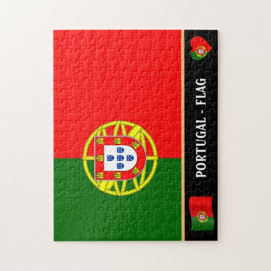 Portugese vlag en Portugees land/Portugal Legpuzzel (Verticaal)