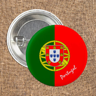 Portugese vlag en Portugese mode, reizen/sport Ronde Button 3,2 Cm