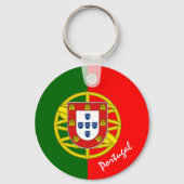 Portugese vlag en Portugese mode/sport Sleutelhanger (Voorkant)