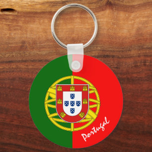 Portugese vlag en Portugese mode/sport Sleutelhanger