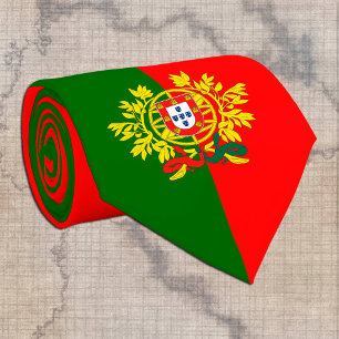 Portugese vlag en Portugese mode Stropdas