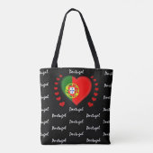Portugese vlag en Portugese mode Tote Bag (Achterkant)
