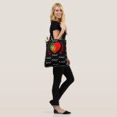 Portugese vlag en Portugese mode Tote Bag (Op model)