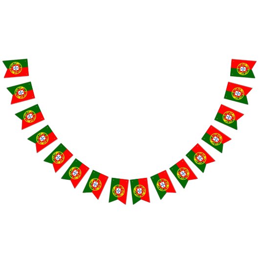 Portugese vlag en Portugese spanbanners/bruiloft Vlaggetjes (Alle)