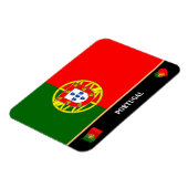 Portugese vlag en reizen per land/Portugal Magneet (Linkerzijde)