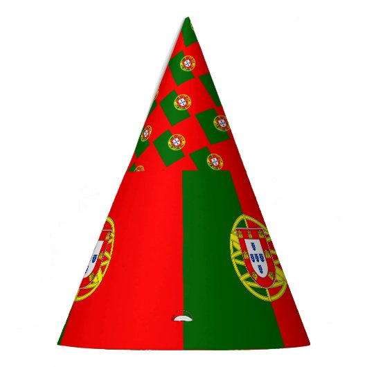 Portugese vlag feesthoedjes (Links)